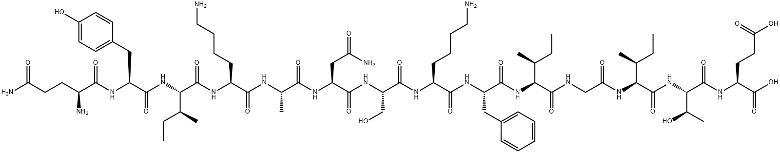 Tetanus toxin (830-843) Struktur