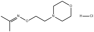 2-Propanone, O-[2-(4-morpholinyl)ethyl]oxime, hydrochloride (1:1) Struktur