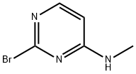 4-Pyrimidinamine, 2-bromo-N-methyl- Struktur