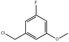 Benzene, 1-(chloromethyl)-3-fluoro-5-methoxy- Struktur