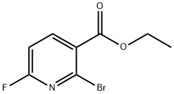 3-Pyridinecarboxylic acid, 2-bromo-6-fluoro-, ethyl ester Struktur