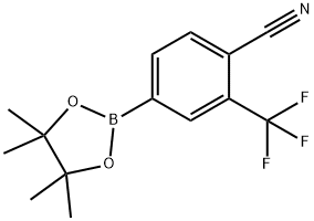 4-氰基-3-三氟甲基苯硼酸頻哪醇酯 Struktur