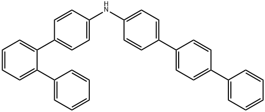 N-([1,1′:4′1″-terphenyl]-4-yl) -[1,1:2′1″-terphenyl] -4-amine Struktur