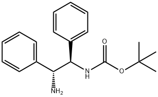 Carbamic acid, N-[(1R,2R)-2-amino-1,2-diphenylethyl]-, 1,1-dimethylethyl ester Struktur