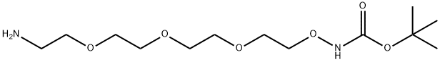 Boc-Aminooxy-PEG3-amine Struktur