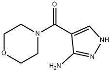 4-(Morpholine-4-carbonyl)-1H-pyrazol-5-amine Struktur