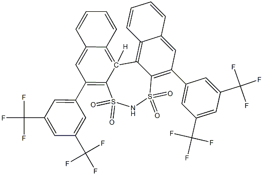 (11bS)-2,6-Bis[3,5-bis(trifluoromethyl)phenyl]dinaphtho[2,1-d:1′,2′-f][1,3,2]dithiazepine 3,3,5,5-tetraoxide Struktur