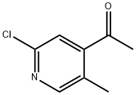 Ethanone, 1-(2-chloro-5-methyl-4-pyridinyl)- Struktur