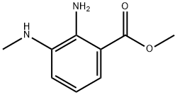 Benzoic acid, 2-amino-3-(methylamino)-, methyl ester Struktur