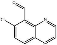 7-chloroquinoline-8-carbaldehyde Struktur