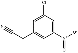 Benzeneacetonitrile, 3-chloro-5-nitro- Struktur