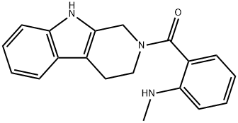 Methanone, [2-(methylamino)phenyl](1,3,4,9-tetrahydro-2H-pyrido[3,4-b]indol-2-yl)- Struktur