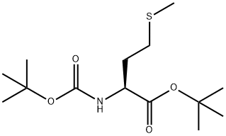 N-[(1,1-Dimethylethoxy)carbonyl]-L-methionine 1,1-Dimethylethyl Ester Struktur