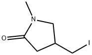 2-Pyrrolidinone, 4-(iodomethyl)-1-methyl- Struktur