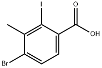 Benzoic acid, 4-bromo-2-iodo-3-methyl- Struktur