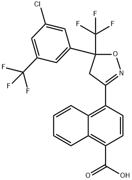 1-Naphthalenecarboxylic acid, 4-[5-[3-chloro-5-(trifluoromethyl)phenyl]-4,5-dihydro-5-(trifluoromethyl)-3-isoxazolyl]-|阿福拉納標(biāo)準(zhǔn)品012