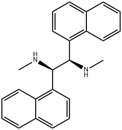 1,2-Ethanediamine, N1,N2-dimethyl-1,2-di-1-naphthalenyl-, (1R,2R)- Struktur