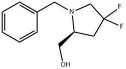 (2S)-(1-Benzyl-4,4-difluoro-pyrrolidin-2-yl)-methanol Struktur