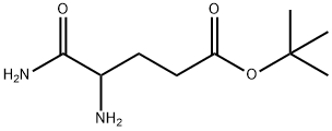 Pentanoic acid, 4,5-diamino-5-oxo-, 1,1-dimethylethyl ester Struktur