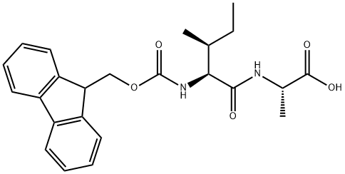 L-Alanine, N-[(9H-fluoren-9-ylmethoxy)carbonyl]-L-isoleucyl- Struktur