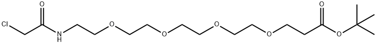 Chloroacetamido-PEG4-t-Butyl Ester Struktur