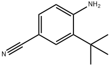 Benzonitrile, 4-amino-3-(1,1-dimethylethyl)- Struktur