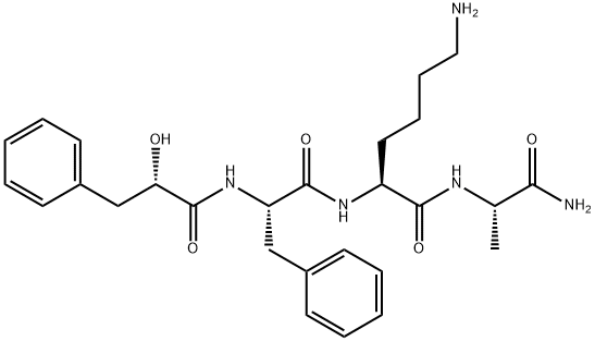 3-phenyllactyl-phenylalanyl-lysyl-alaninamide Struktur