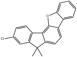 7H-Benzo[b]fluoreno[3,4-d]furan, 9-chloro-7,7-dimethyl- Struktur