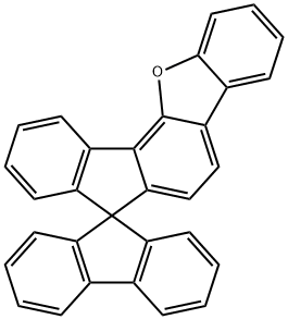 Spiro[7H-benzo[b]fluoreno[3,4-d]furan-7,9′-[9H]fluorene] Struktur