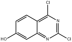 7-Quinazolinol, 2,4-dichloro- Struktur