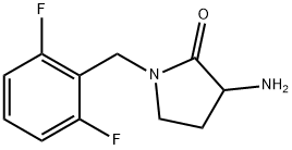 2-Pyrrolidinone, 3-amino-1-[(2,6-difluorophenyl)methyl]- Struktur