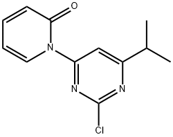 2-Chloro-4-(1H-pyridin-2-one)-6-(iso-propyl)pyrimidine Struktur