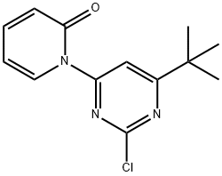 2-chloro-4-(1H-pyridin-2-one)-6-(tert-butyl)pyrimidine Struktur