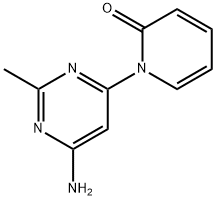 4-Amino-2-methyl-6-(1H-pyridin-2-one)pyrimidine Struktur