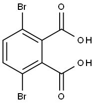 1,2-Benzenedicarboxylic acid, 3,6-dibromo- Struktur