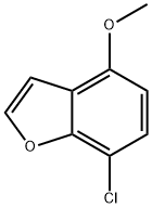 7-chloro-4-methoxy-benzofuran Struktur