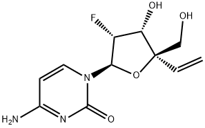 Cytidine, 2'-deoxy-4'-C-ethenyl-2'-fluoro- Struktur