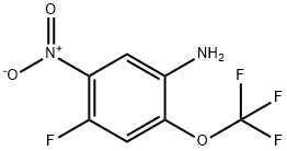 Benzenamine, 4-fluoro-5-nitro-2-(trifluoromethoxy)- Struktur