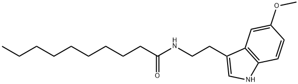 N-<2-(5-methoxy-1H-indol-3-yl)ethyl>decanamide Struktur