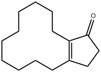 2,3,4,5,6,7,8,9,10,11,12,13-dodecahydro-1H-cyclopenta[12]annulen-1-one Struktur