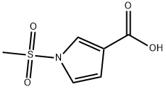 1H-Pyrrole-3-carboxylic acid, 1-(methylsulfonyl)- Struktur