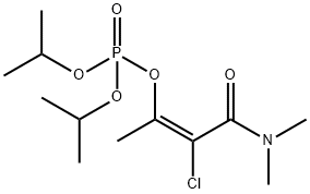 Phosphoric acid, diisopropyl ester, ester with 2-chloro-3-hydroxy-N,N-dimethylcrotonamide (8CI)