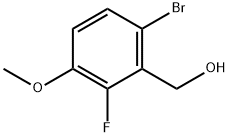 Benzenemethanol, 6-bromo-2-fluoro-3-methoxy- Struktur