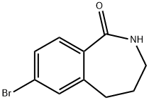 1H-2-Benzazepin-1-one, 7-bromo-2,3,4,5-tetrahydro- Struktur