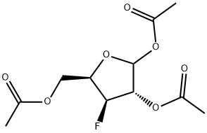 化合物 3-DEOXY-3-FLUORO-1,2,5-TRI-O-ACETYL-D-XYLOFURANOSE, 1556020-32-6, 結(jié)構(gòu)式