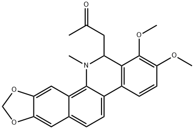 8-acetonyldihydrochelerythrine Struktur