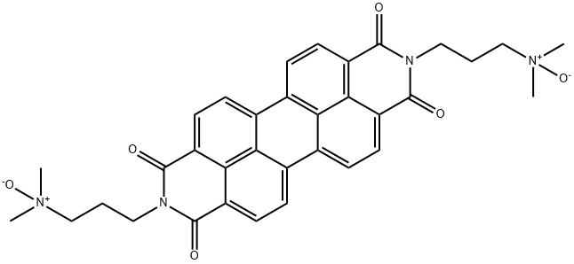 3,3'-(1,3,8,10-Tetraoxoanthra[2,1,9-def:6,5,10-d'e'f']diisoquinoline-2,9(1H,3H,8H,10H)-diyl)bis(N,N-dimethylpropan-1-amine oxide) Struktur