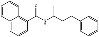 1-Naphthalenecarboxamide, N-(1-methyl-3-phenylpropyl)- Struktur