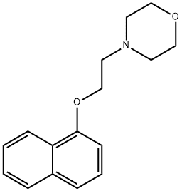 4-[2-(1-Naphthalenyloxy)ethyl]morpholine Struktur