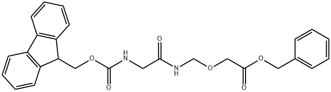 7,10-Dioxa-2,5-diazaundecanoic acid, 4,9-dioxo-11-phenyl-, 9H-fluoren-9-ylmethyl ester Struktur